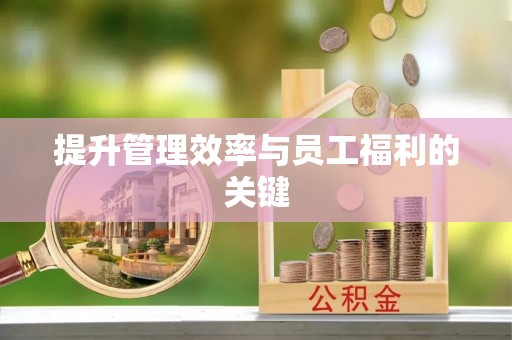 固阳提升管理效率与员工福利的关键