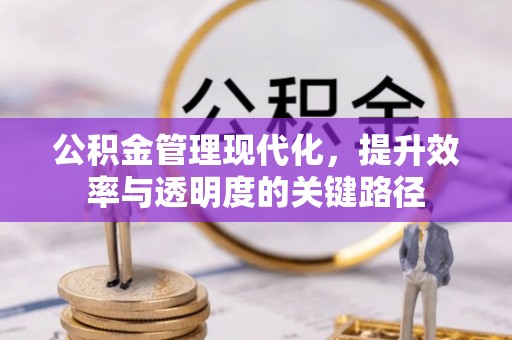 固阳公积金管理现代化，提升效率与透明度的关键路径
