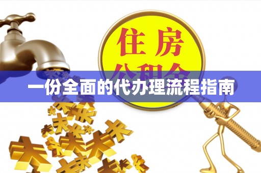 固阳一份全面的代办理流程指南