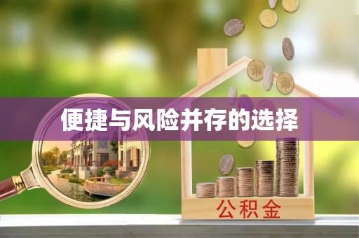 固阳便捷与风险并存的选择